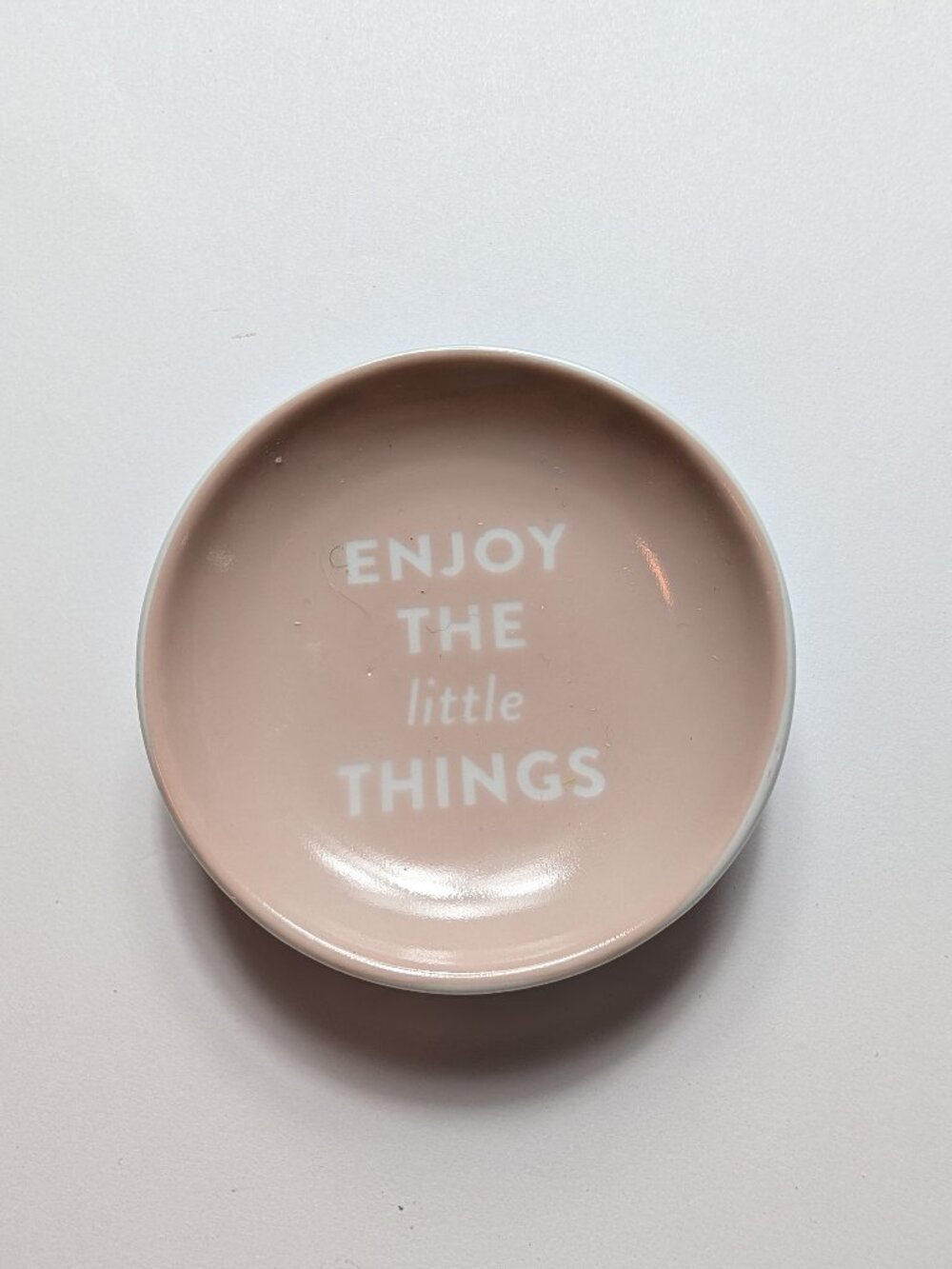 Fringe Enjoy The Small Things Ring Trinket Tray 2.5" Diameter